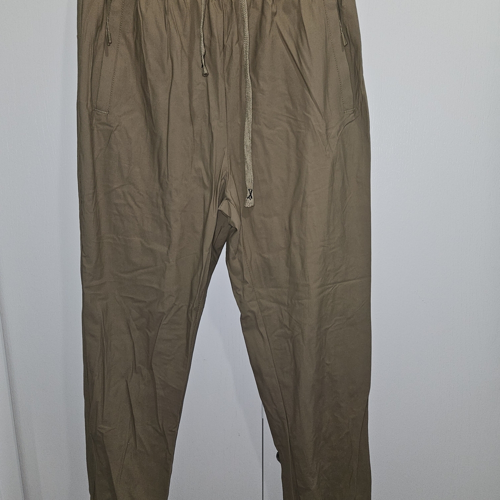 Women's Casual Drawstring Pants - Tan